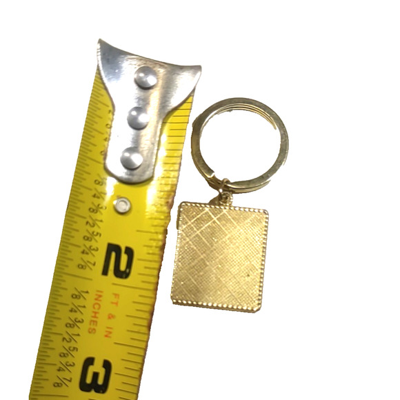 St. Jude Pray For Us Small Keychain Religious Gold Tone Yellow Catholic - Picture 5 of 5